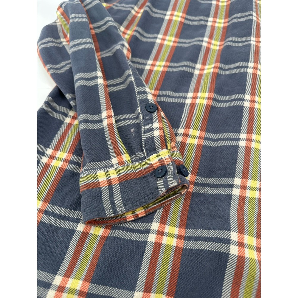 Patagonia Organic Cotton Button Up Shirt Blue Plaid Men's S - Picture 7 of 8